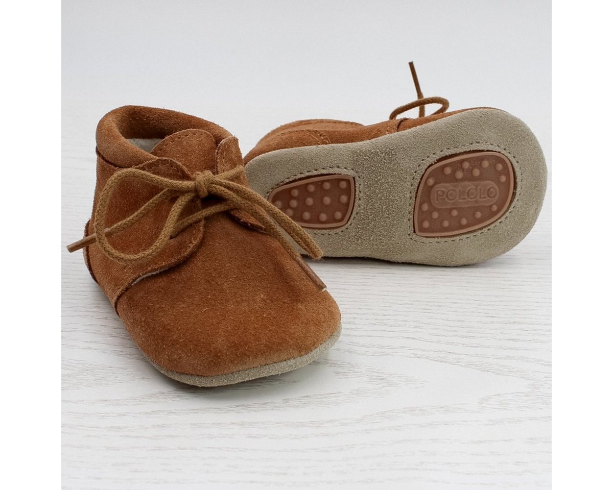 POLOLO Kinderschuhe Porto, Lauflernschuh pflanzlich gegerbtes Leder, Allergikerfreundlich