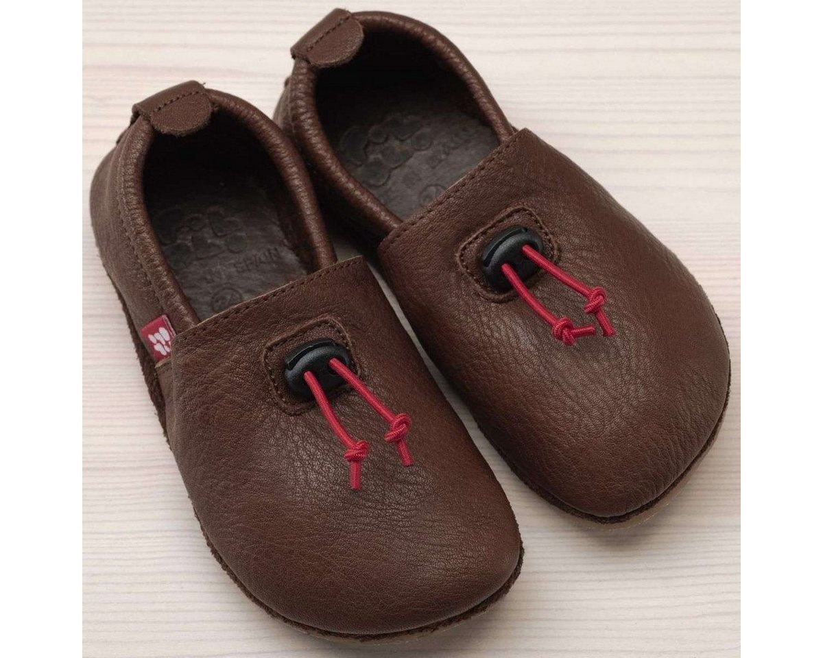 POLOLO Kinderschuhe, Unisex Hausschuh mit Kordel, Barfußschuh