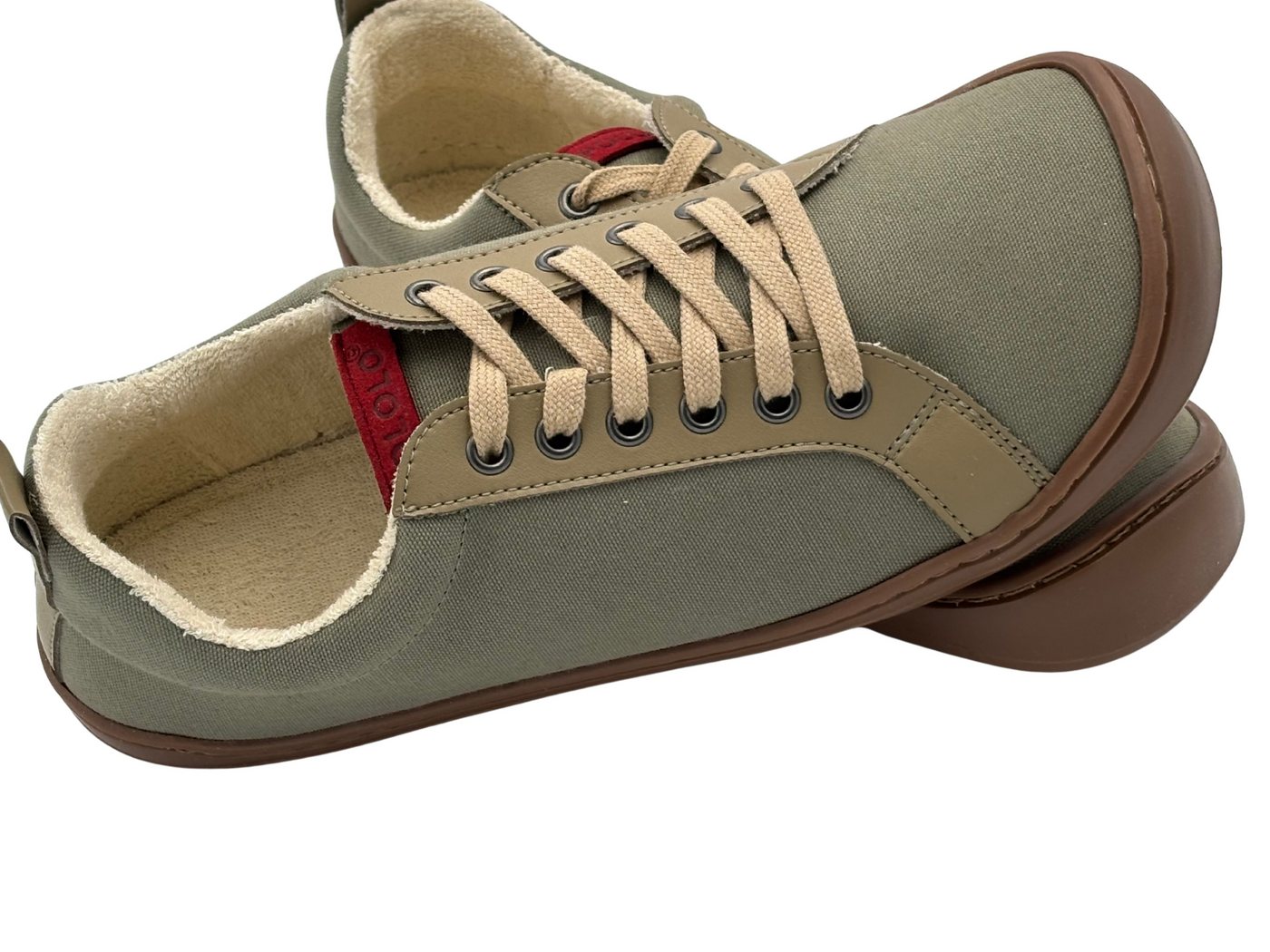 POLOLO Plus Barfuß Sneaker für Erwachsene, Baumwoll Barfußschuh