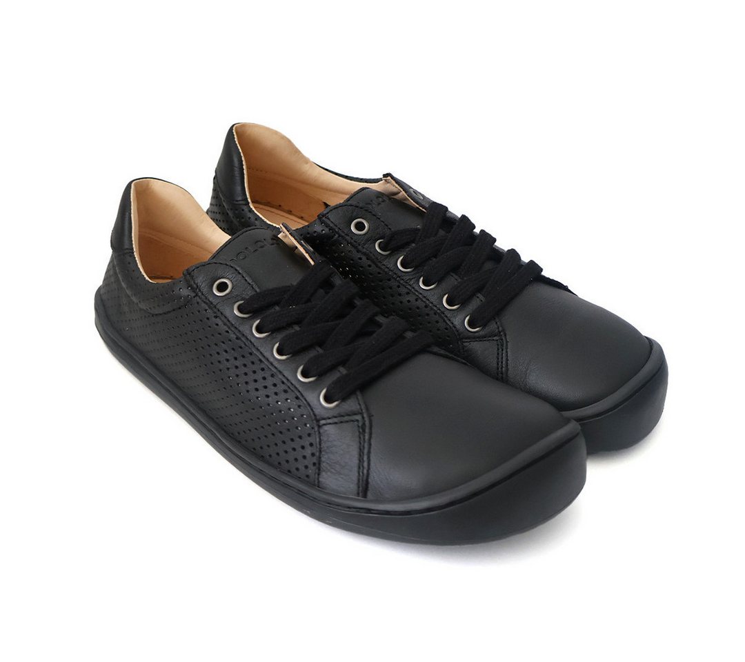 POLOLO Plus Barfußschuh, perforierter Barfußschuh aus Naturleder mit viel Zehenfreiheit