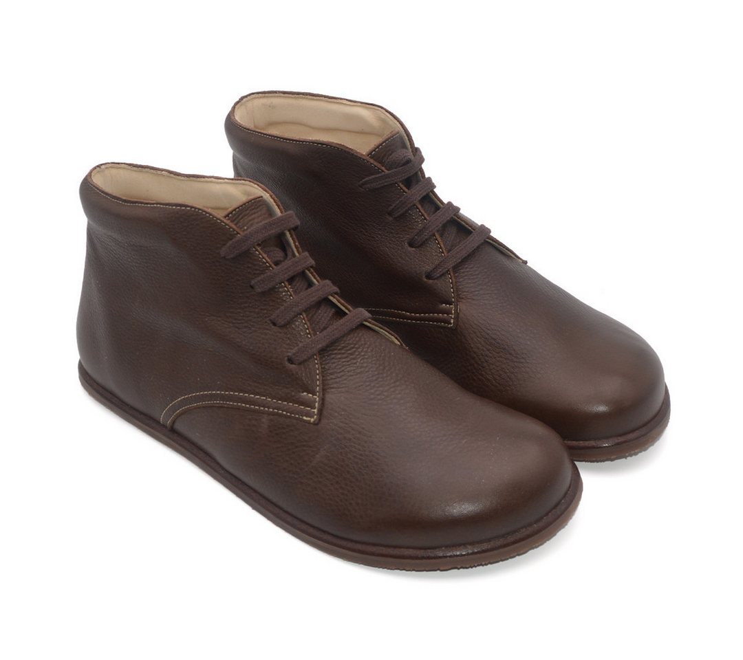 POLOLO Plus Lace-Up Barfußschuh "Dublin" für Damen und Herren, Unisex Barfußschuh aus pflanzlich gegerbtem, IVN zertifiziertem Leder aus Deutschland