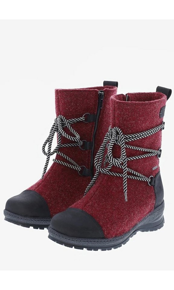 Pomar Koli GTX (Filzstiefel, wasserdicht, breit, extrem warm) rot Damen Winterstiefel