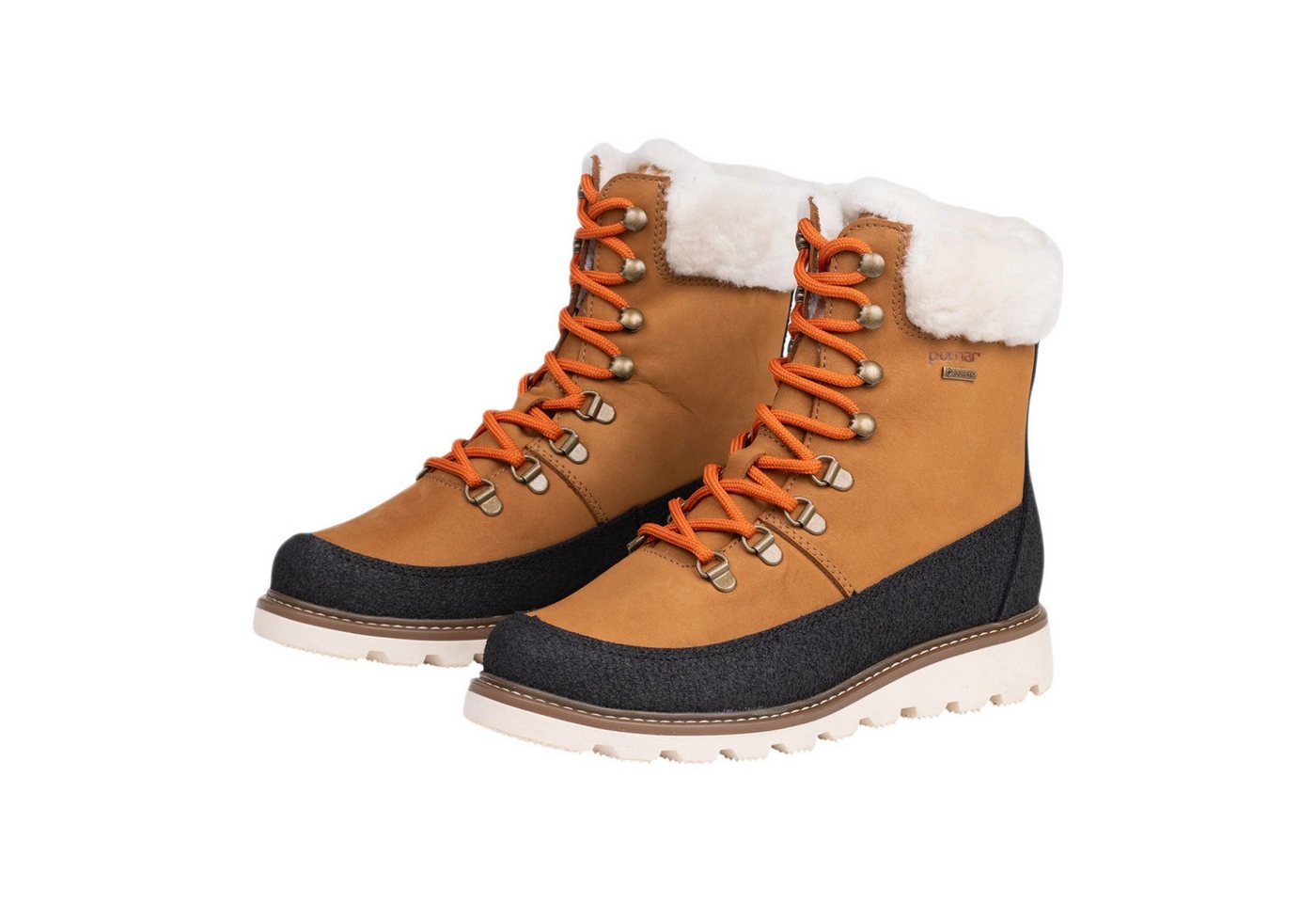 Pomar PÄIVI GTX (Nubukleder, wasserdicht, extrem warm, Lammfell gefüttert) Winterstiefel