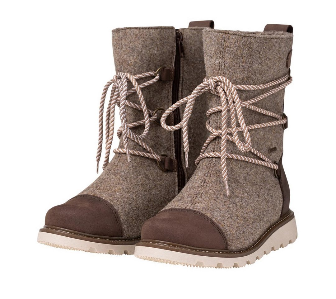 Pomar Posio GTX (Filzstiefel, wasserdicht, extrem warm) sandbraun Damen Winterstiefel