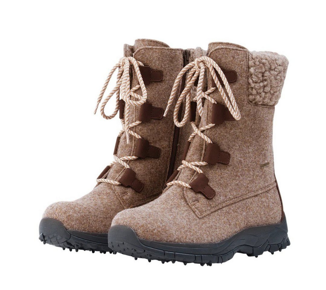 Pomar Riekko GTX (Wollfilz, Spike-Sohle, wasserdicht, extrem warm) sandbraun Winterstiefel