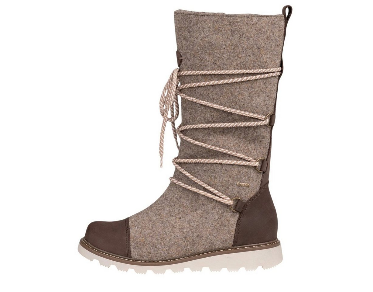 Pomar Ruka GTX (Filzstiefel, wasserdicht, extrem warm) sandbraun Damen Winterstiefel