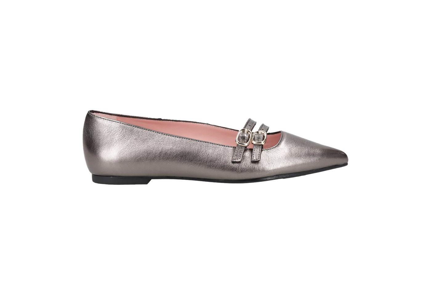 Pretty Ballerinas 51518 9100 PIZARRA, Ballerina, Grau, metallik, Damen Ballerina