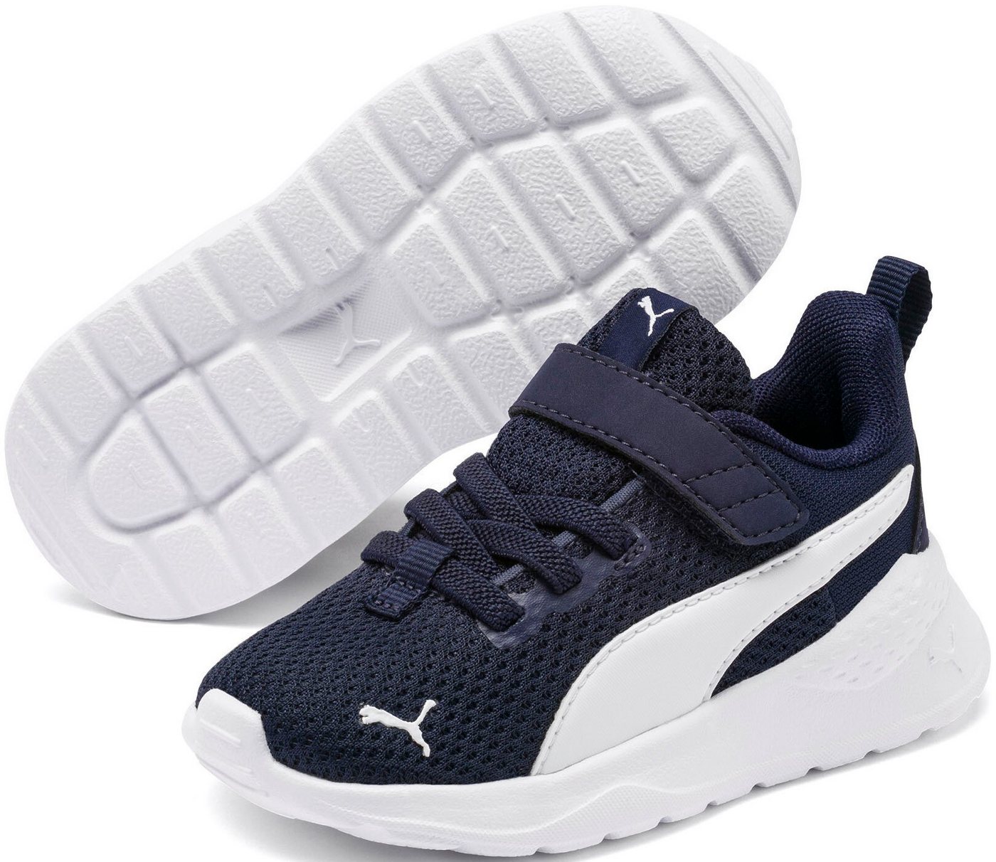 Puma ANZARUN LITE AC INF Sneaker mit Klettverschluss, mit CMEVA-Dämpfung, aus Textil (weiß)