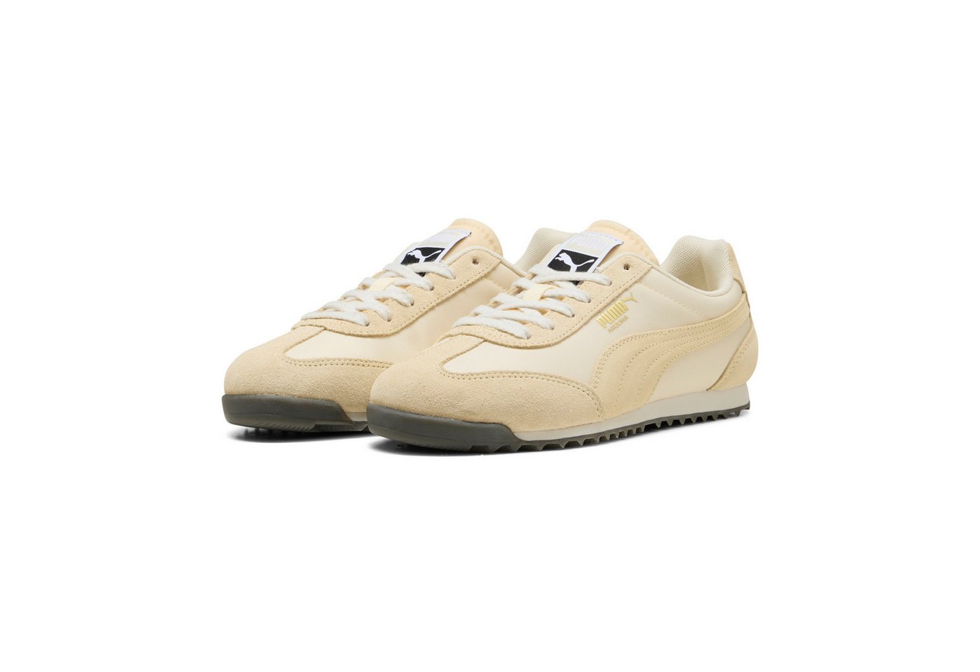 Puma ARIZONA NYLON Sneaker für vielseitige Einsätze, mit Wildleder-Overlays, sportlicher Stil (Buttercream)