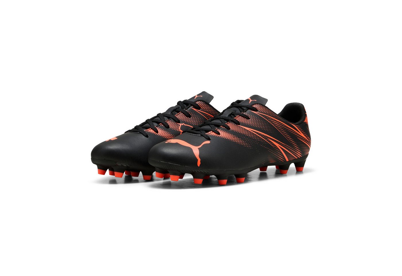 Puma ATTACANTO FG/AG Fußballschuh für Rasenplätze (schwarz/rot)