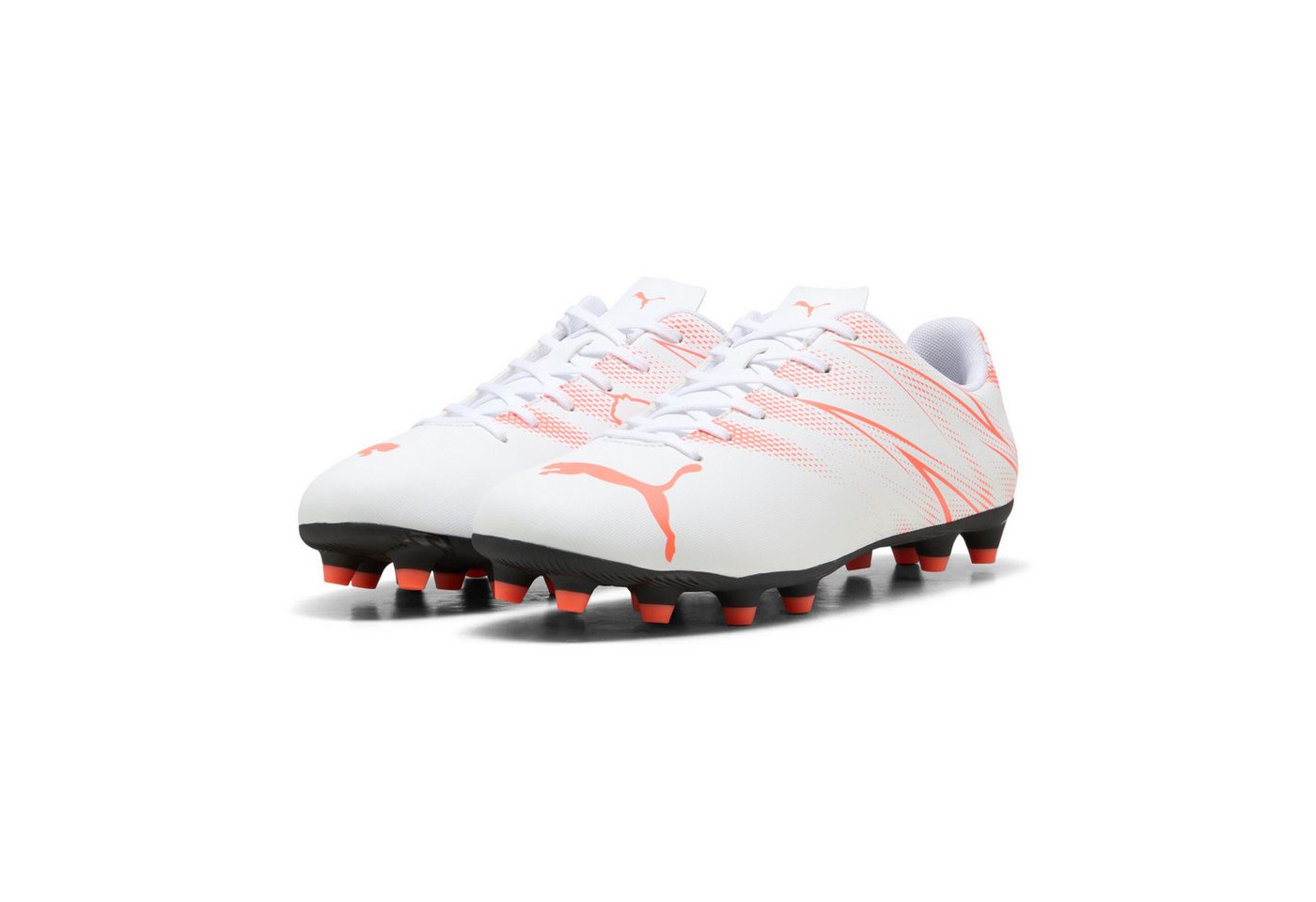 Puma ATTACANTO FG/AG Fußballschuh für Rasenplätze (weiß/rot)