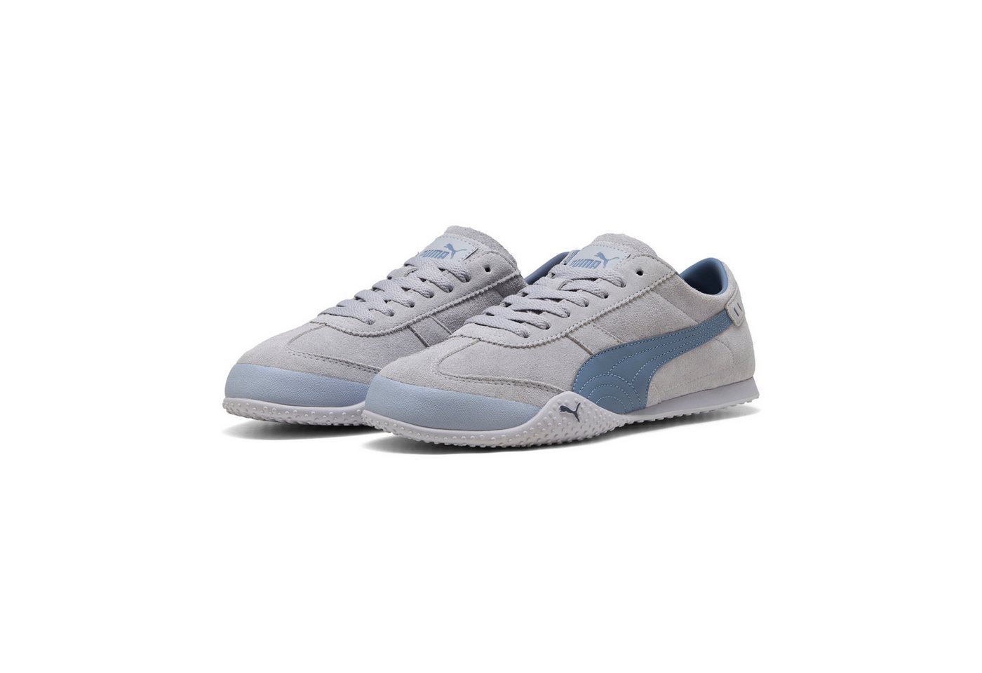 Puma BELLA UT CLASSIC Sneaker für Alltag und Freizeit, mit Leder-Obermaterial, mit Schnürung (silber/grau)