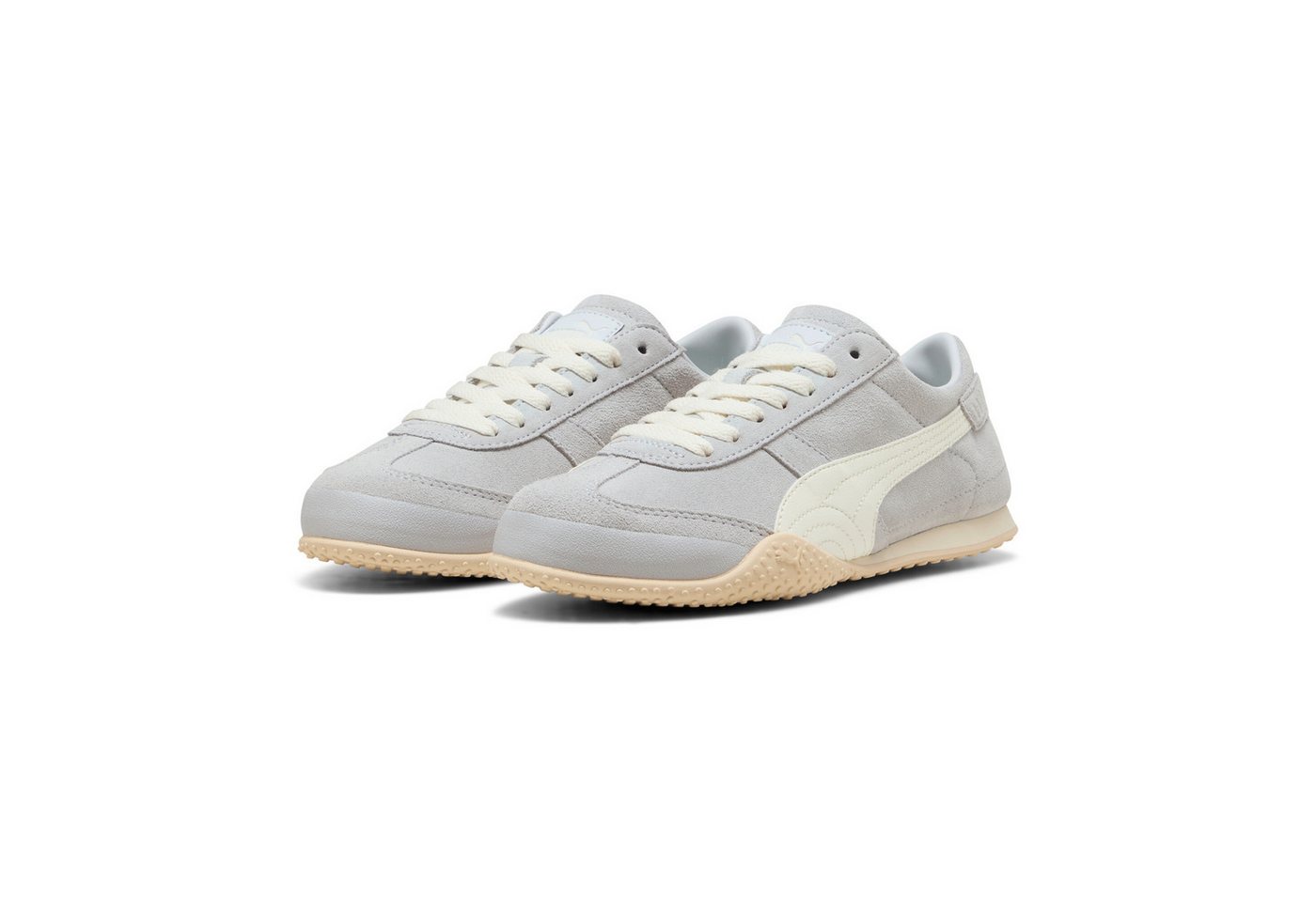 Puma BELLA UT CLASSIC Sneaker für Alltag und Freizeit, mit Leder-Obermaterial, mit Schnürung (silber)