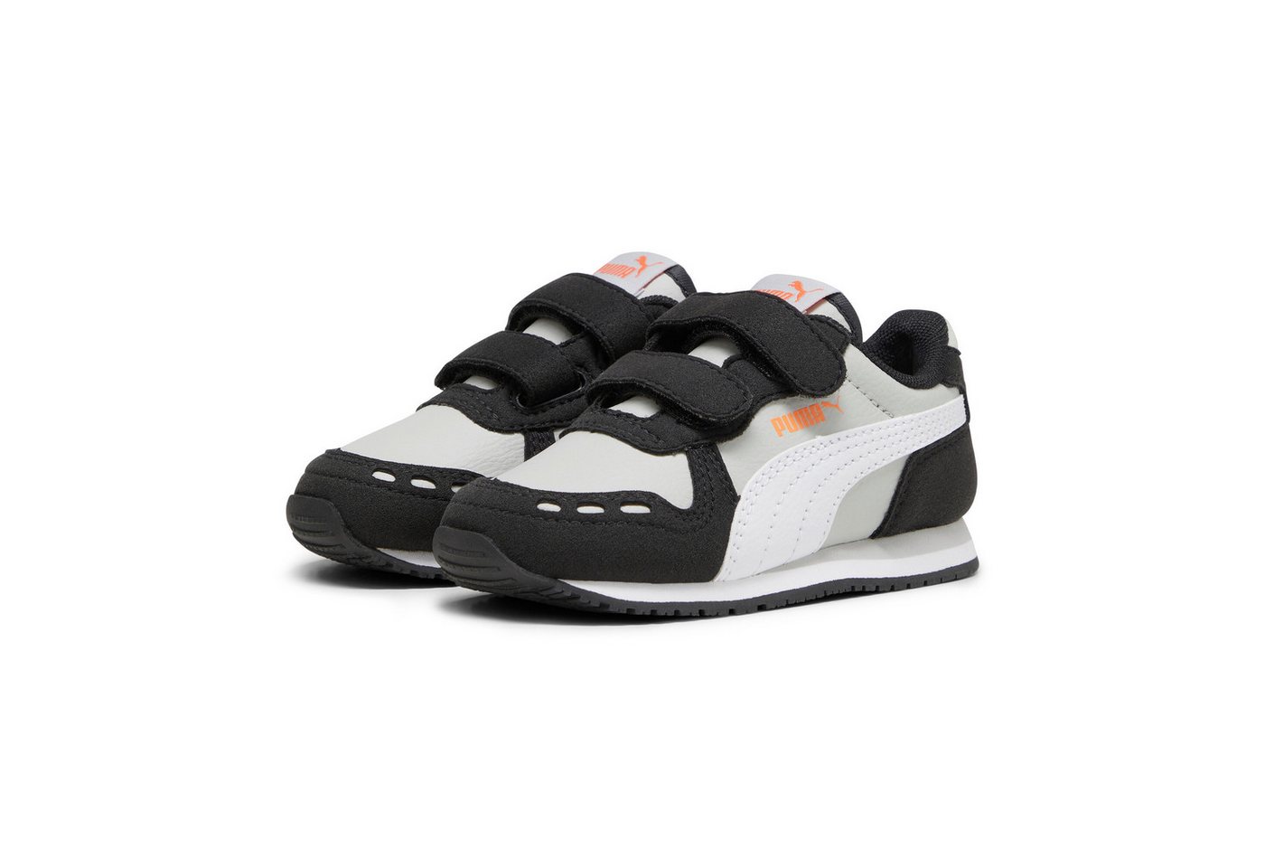 Puma CABANA RACER SL 20 V INF Sneaker für Kinder mit Klettverschluss (grau/weiß/schwarz)