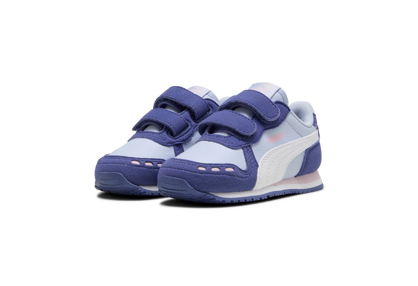 Puma CABANA RACER SL 20 V INF Sneaker für Kinder mit Klettverschluss (weiß/blau)