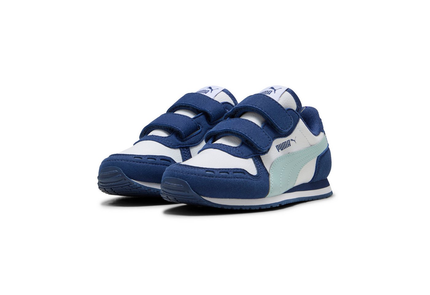 Puma CABANA RACER SL 20 V PS Sneaker mit Klettverschluss, leichtes Tragegefühl, mit Gummilaufsohle (weiß/blau)