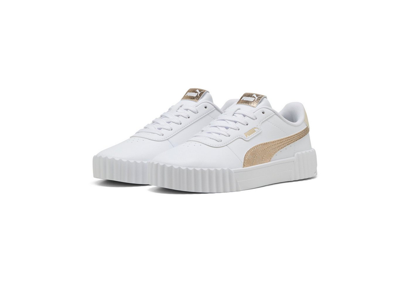 Puma CARINA 3.0 METALLIC WHISPER Sneaker für vielseitige Aktivitäten, mit leicht profilierter Gummi-Laufsohle