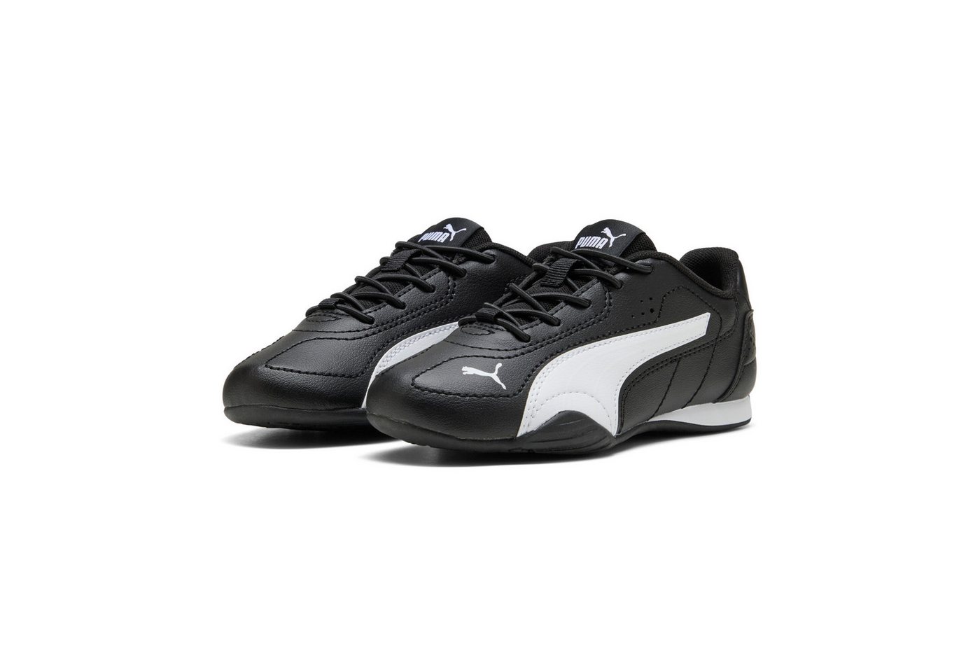 Puma CATCH AC PS Sneaker mit Gummizug, mit bequemer Innensohle, mit weicher Dämpfung (schwarz/weiß)