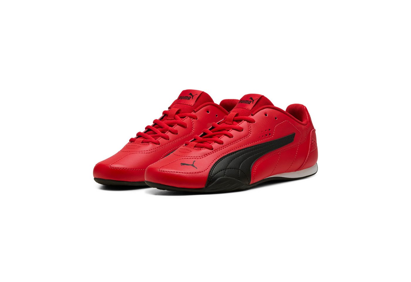 Puma CATCH Sneaker mit Gummilaufsohle, mit Schnürung, mit SOFTFOAM+ Innensohle (rot/schwarz)