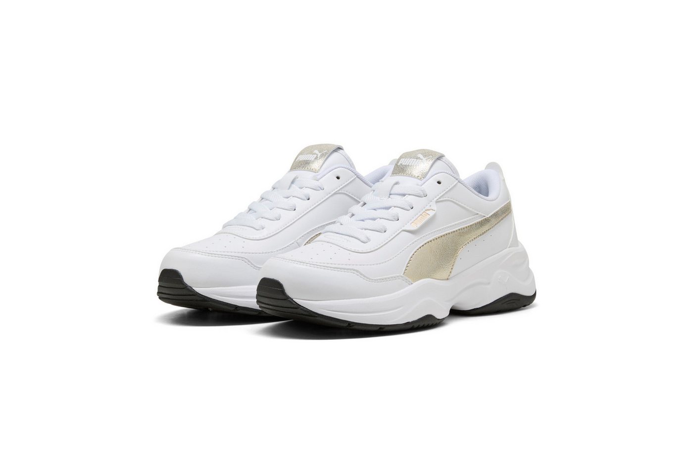Puma CILIA MODE METALLIC WHISPER Sneaker mit Schnürverschluss, Gummi-Laufsohle, Obermaterial aus Synthetik