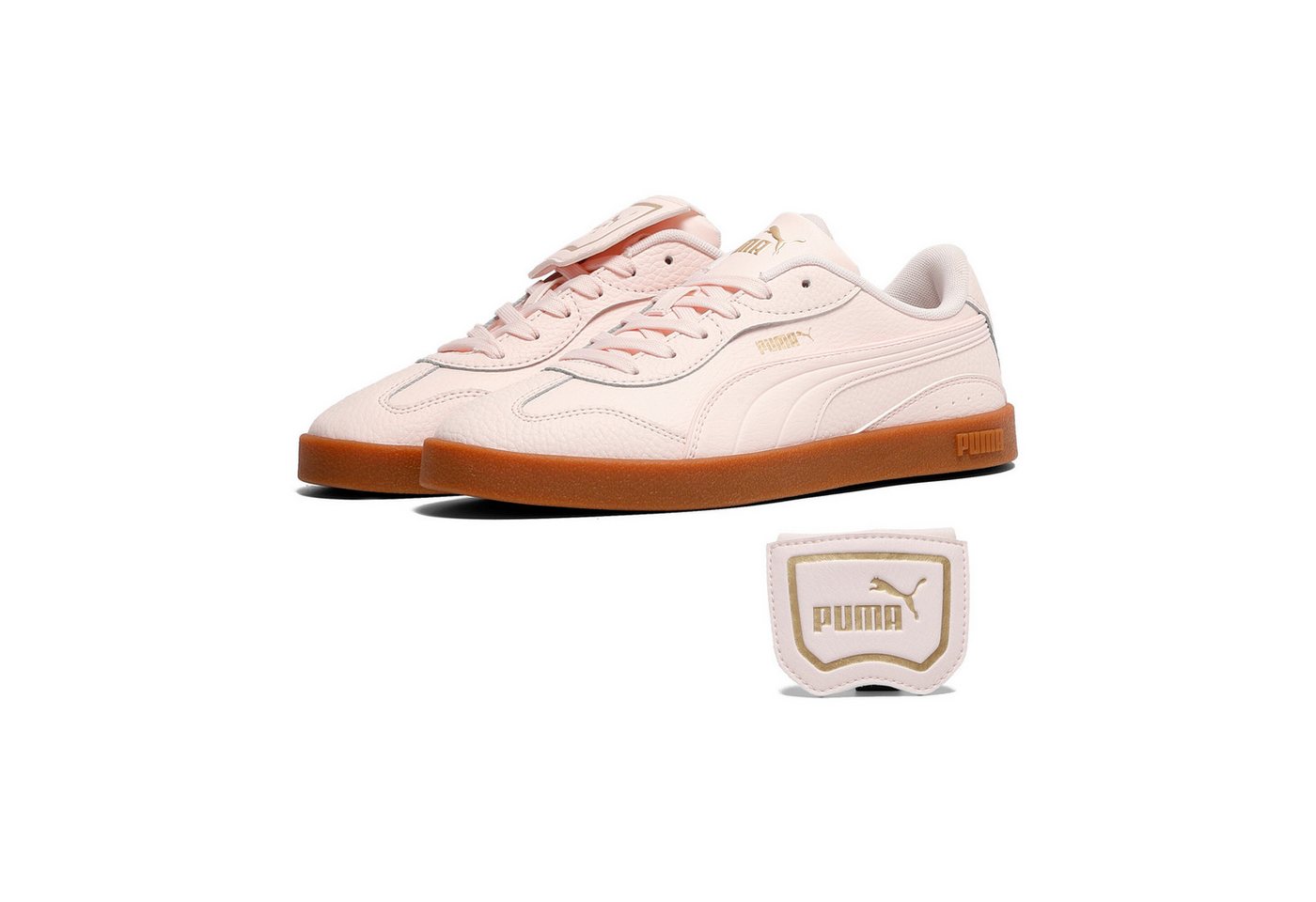 Puma CLUB AZURA L Sneaker für sportlichen Look, aus Leder, mit Gummilaufsohle, mit Schnürung