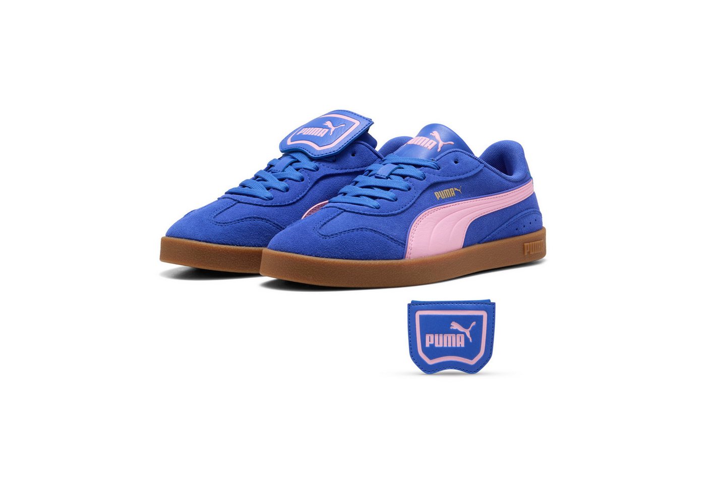 Puma CLUB AZURA SD Sneaker für sportlichen Look im Alltag, mit Leder-Obermaterial (blau)