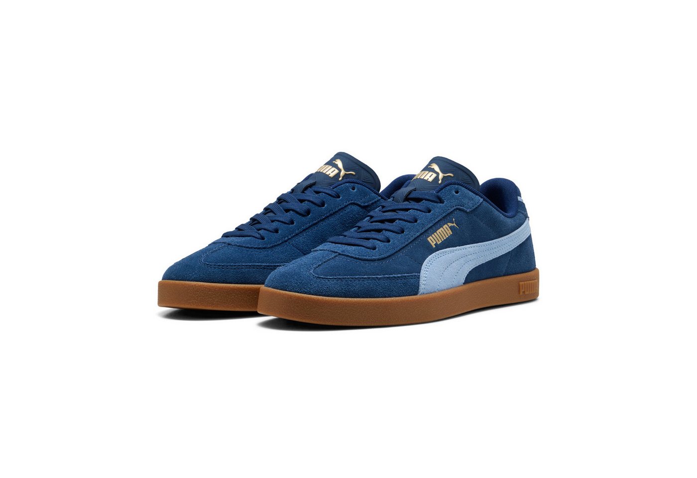 Puma CLUB II ERA SUEDE Sneaker für aktiven Alltag, mit SOFTFOAM+ Einlegesohle, mit Gummilaufsohle (blau)