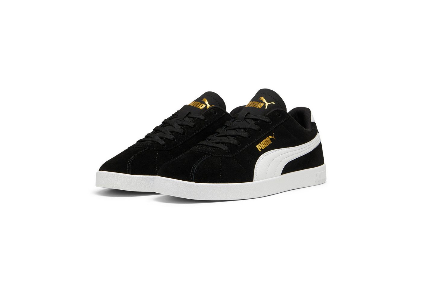 Puma CLUB II Sneaker (schwarz/weiß/gold)