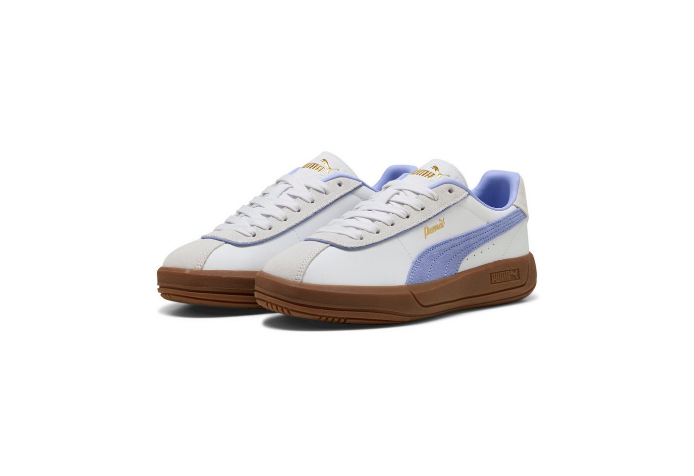Puma CLUB KLASSIKA Sneaker Obermaterial aus Leder, Innenmaterial aus Textil (weiß)