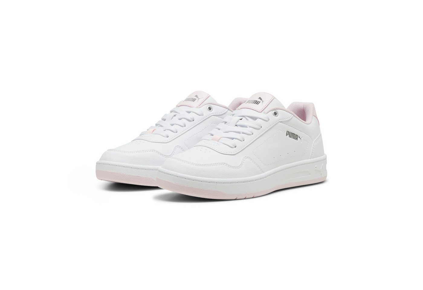 Puma COURT CLASSY Sneaker (weiß/rosa/silber)