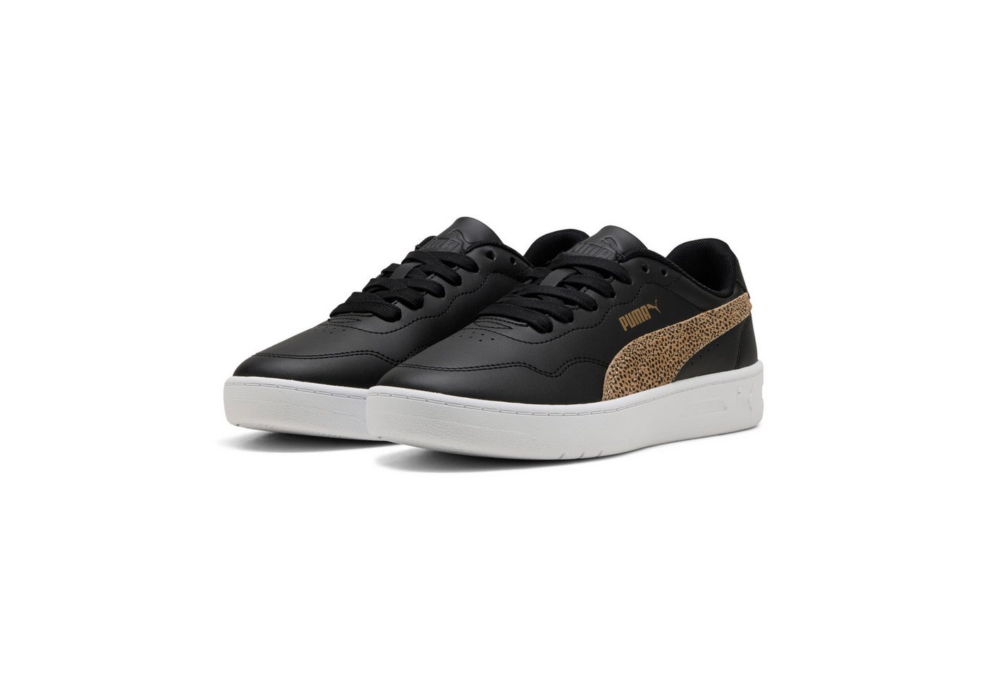 Puma COURT LALLY TOPCAT Sneaker mit Leo Animal Print (schwarz)
