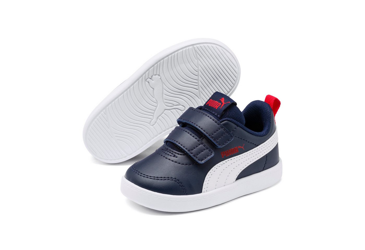 Puma COURTFLEX V2 V INF Sneaker mit Klettverschluss für Kleinkinder