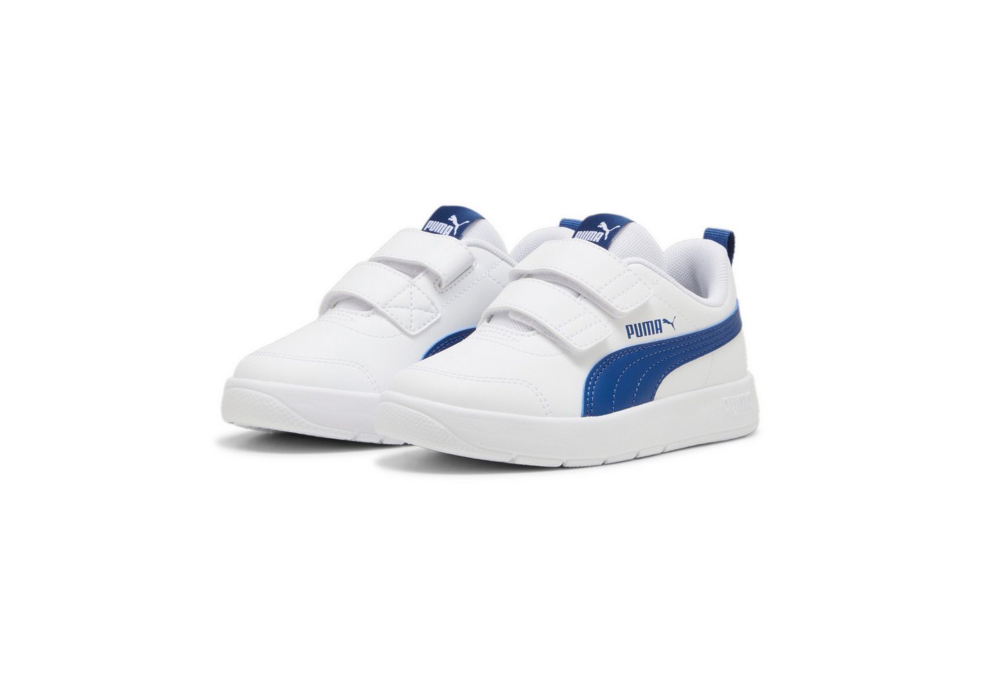 Puma COURTFLEX V3 V PS Sneaker für vielseitige Aktivitäten, mit Textil-Innenfutter (weiß)