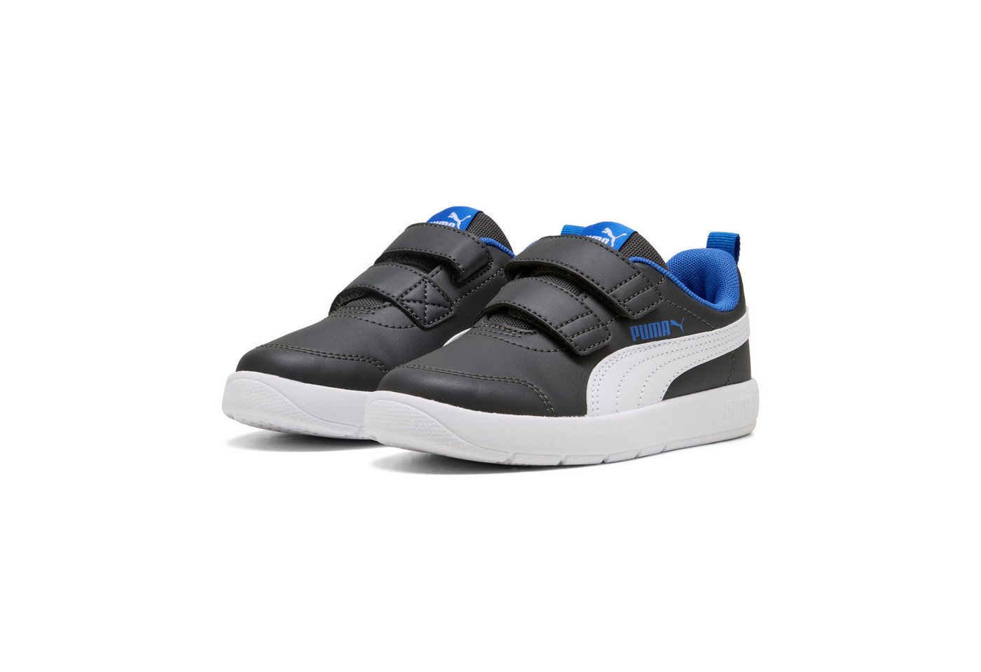 Puma COURTFLEX V3 V PS Sneaker (grau/weiß/blau)