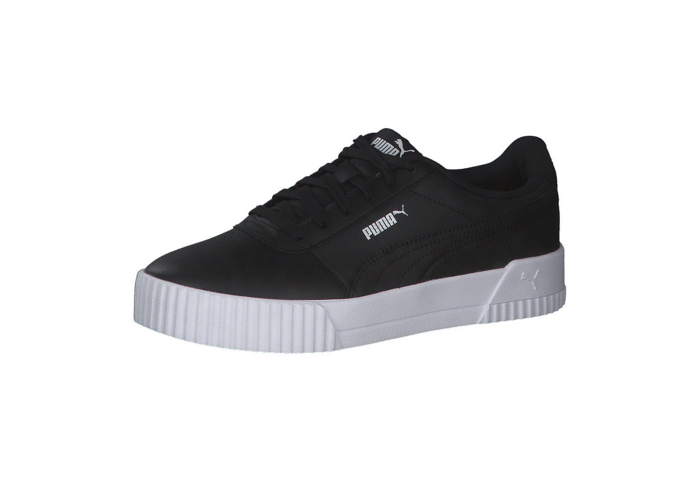 Puma Damen Sneaker Carina L 370325 Sneaker (schwarz/weiß/silber)