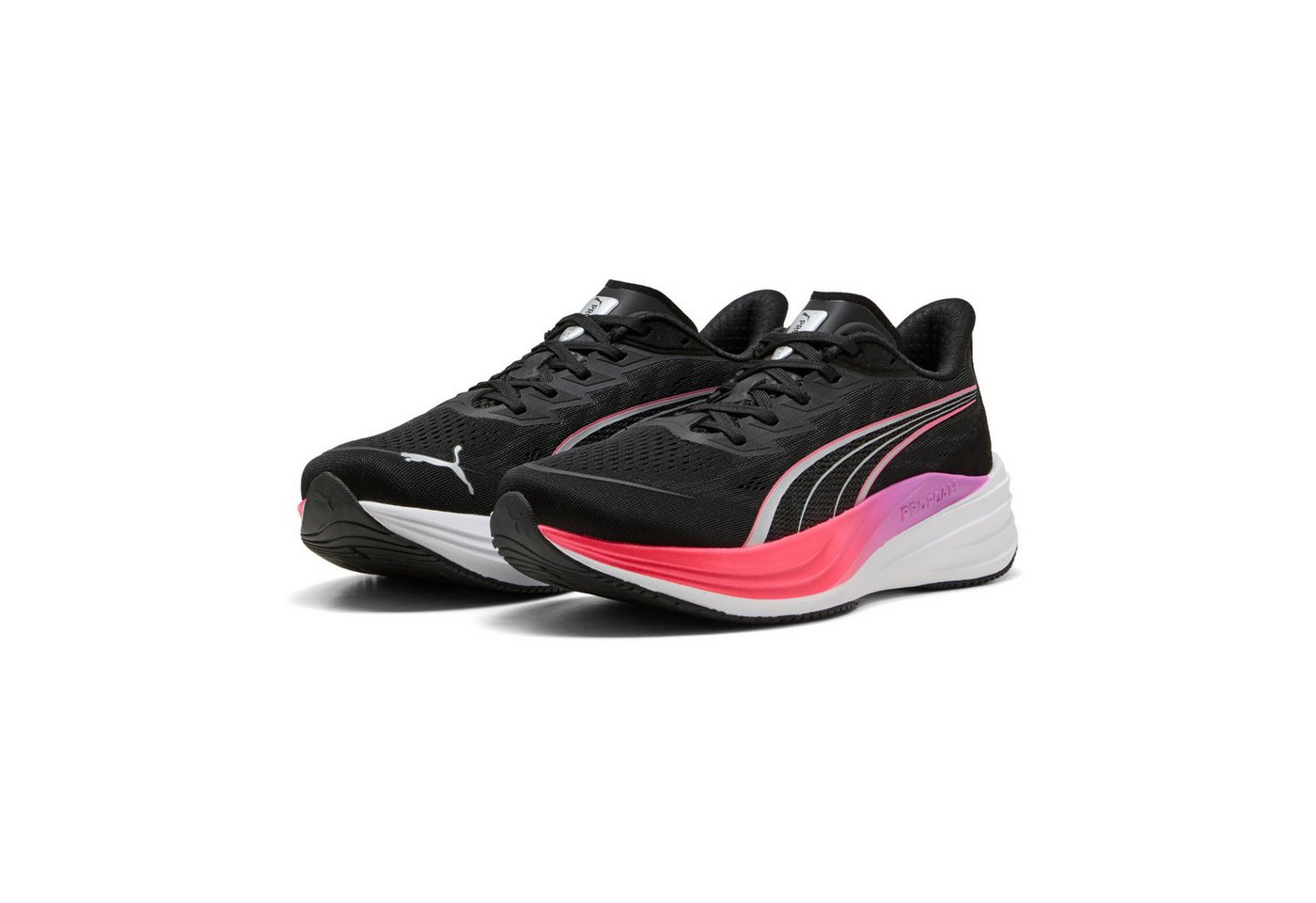 Puma DARTER PRO 2 Laufschuh mit ProFoam Dämpfungstechnologie, leichtes Textil-Obermaterial (schwarz/rosa)