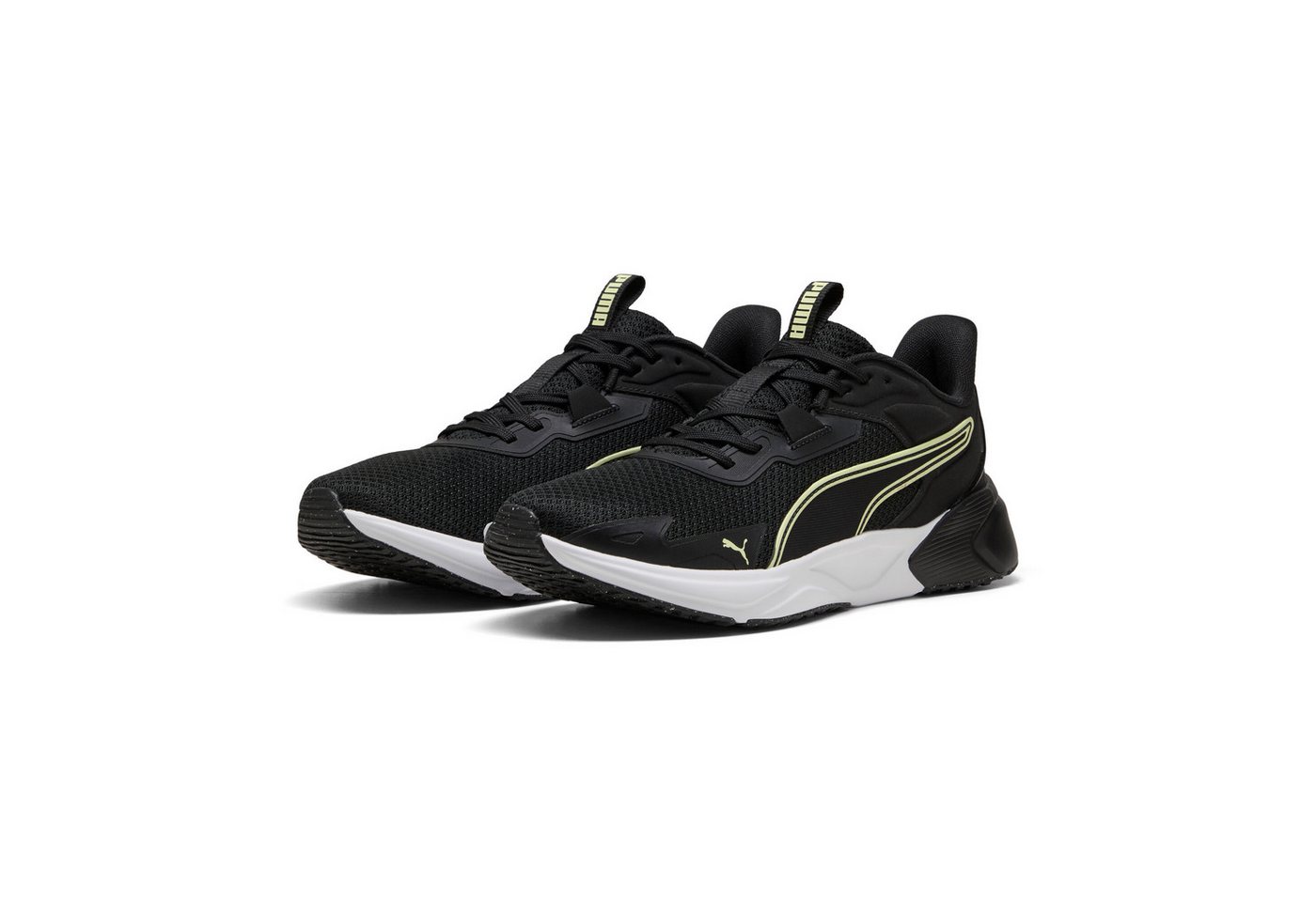 Puma DISPERSE XT 4 Trainingsschuh Textil-Obermaterial, Gummilaufsohle mit PROTREAD-Technologie (schwarz)