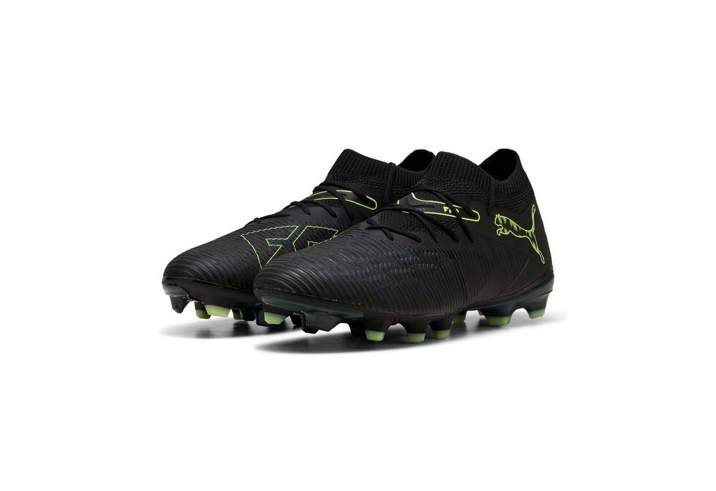 Puma FUTURE 8 MATCH FG/AG Fußballschuh für Rasenplätze (schwarz/grün)