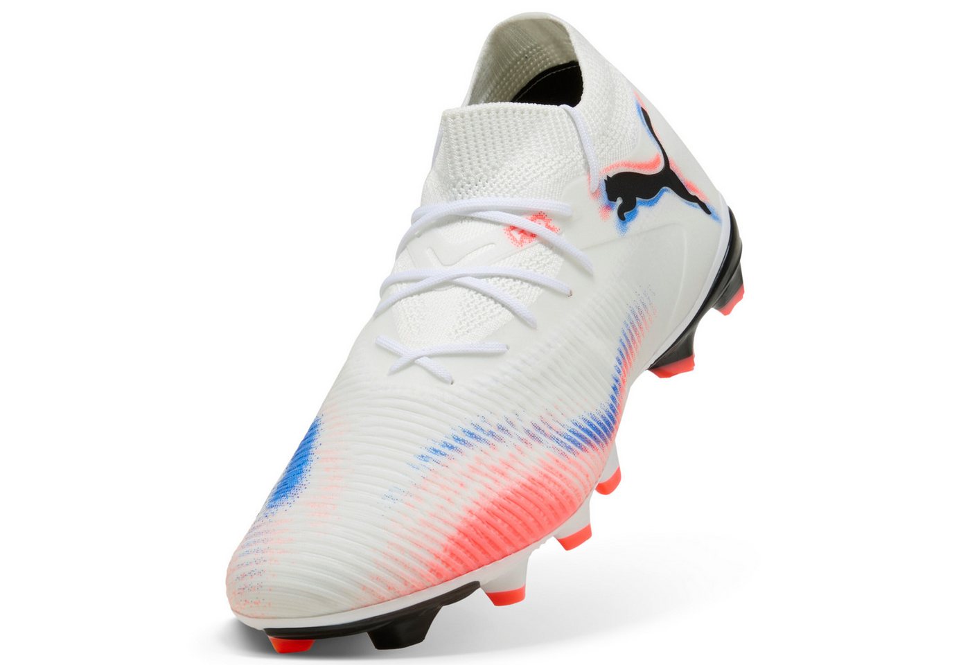 Puma FUTURE 8 MATCH FG/AG Fußballschuh für Rasenplätze (weiß/schwarz/rot)