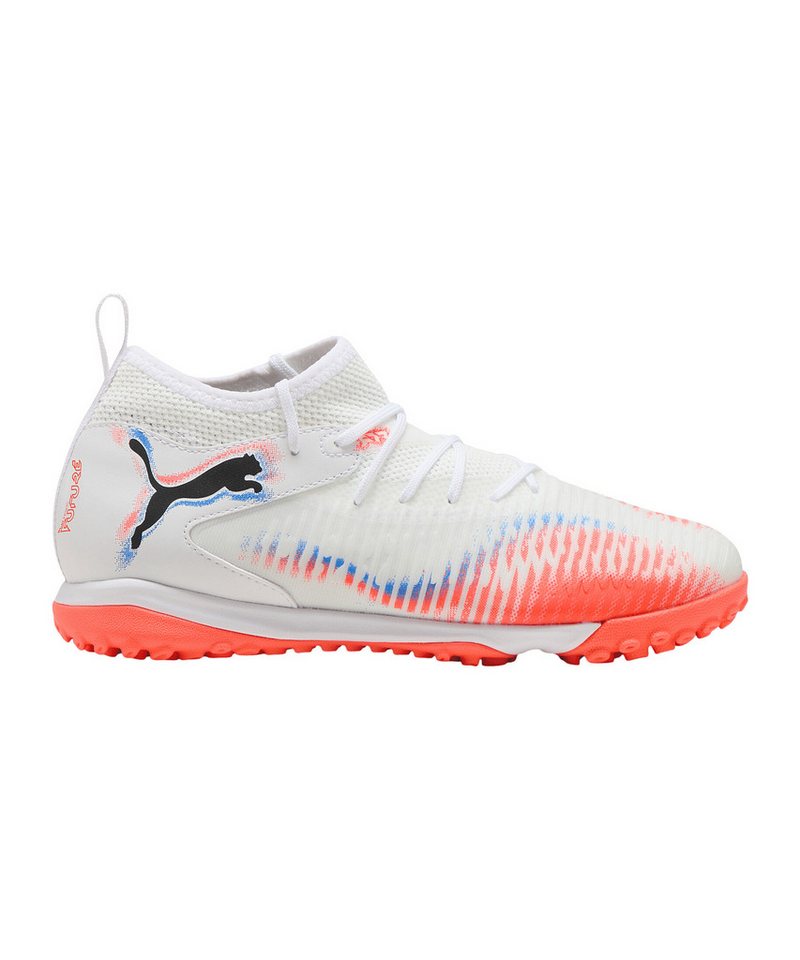 Puma FUTURE 8 Match Mid AG Untamed Kids Weiß Fußballschuh