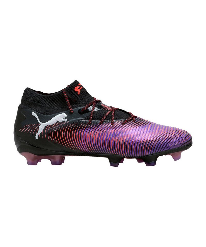 Puma FUTURE 8 Ultimate FG White Pack Weiß Unisex Fußballschuh (lila/schwarz)