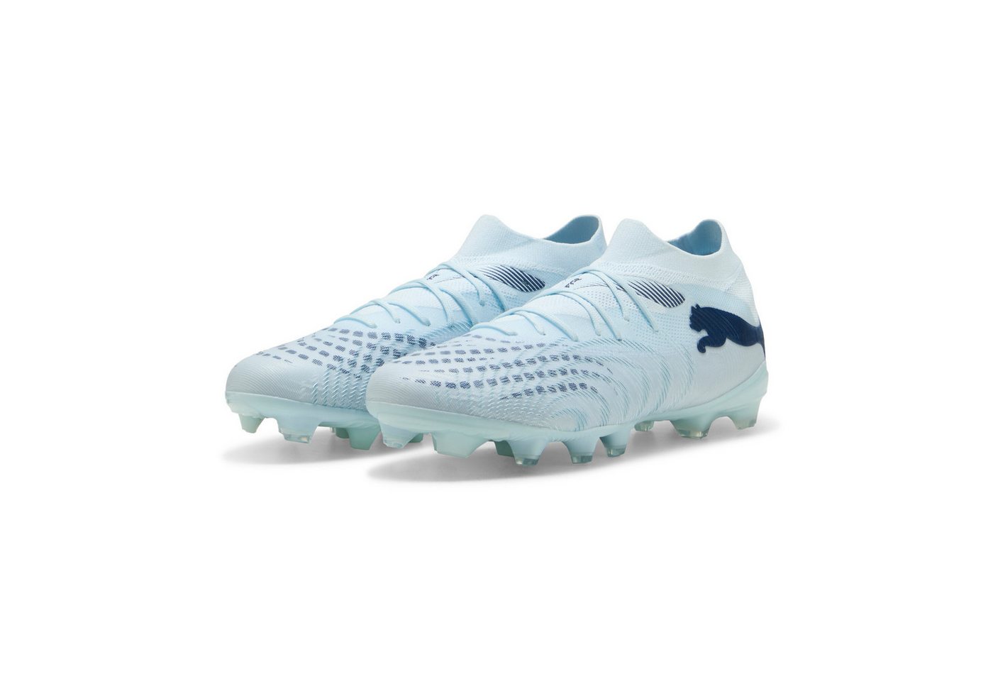 Puma FUTURE 9 MATCH FG/AG Fußballschuh für Rasenplätze, knöchelhohe Form, mit Schnürung, aus Synthetik