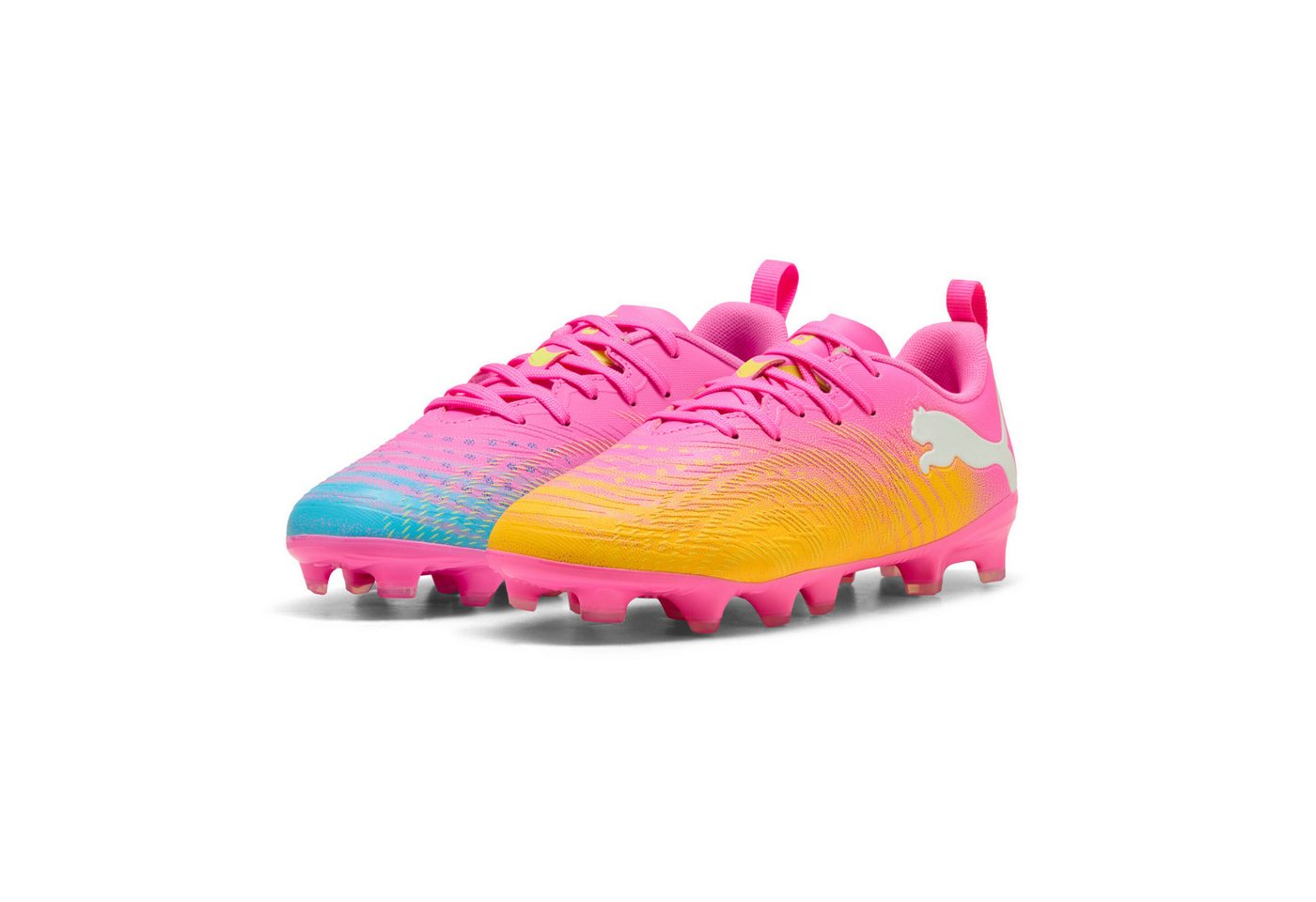 Puma FUTURE 9 PLAY FG/AG JR Fußballschuh mit Nockensohle für Rasen- und Kunstrasenplätze, mit Schnürung