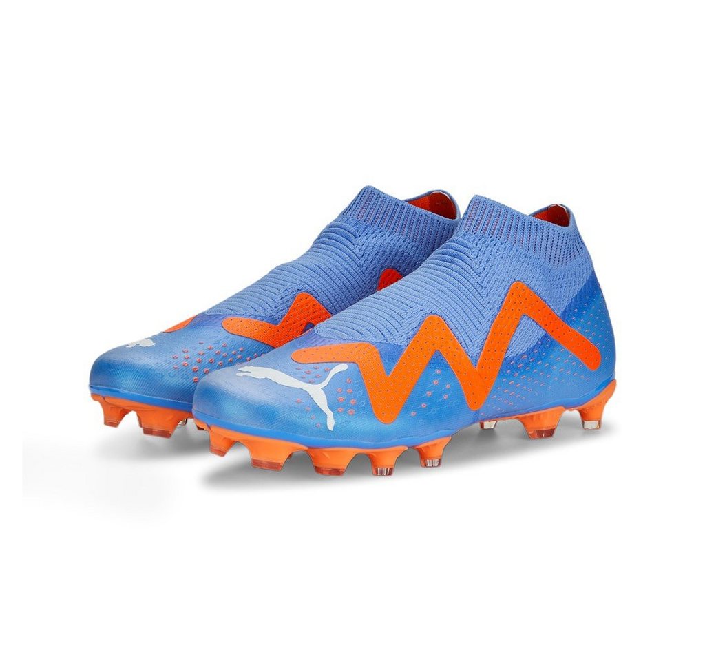 Puma Future Match+ LL FG/AG (für festen Boden/Kunstoberflächen) blau/orange Fußballschuh