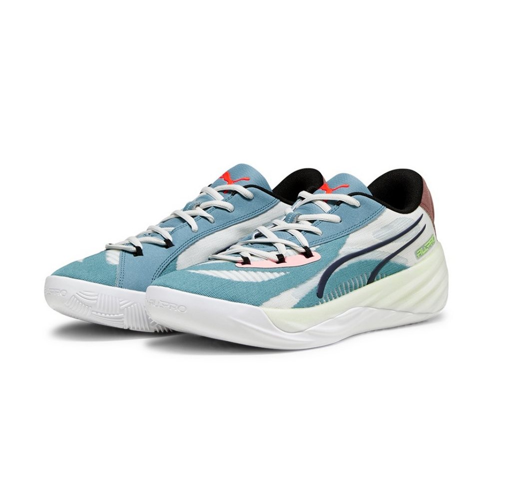 Puma Hallen-Indoorschuhe All-Pro Nitro blau/bunt Herren Badmintonschuh