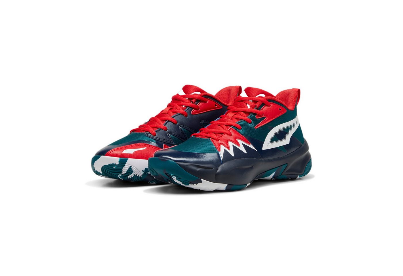 Puma Hallen-Indoorschuhe Genetics Mid bunt Herren Badmintonschuh
