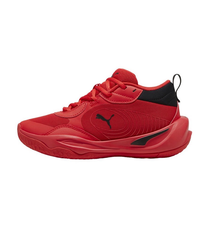 Puma Hallen-Indoorschuhe Playmaker Pro rot/schwarz Kinder Badmintonschuh