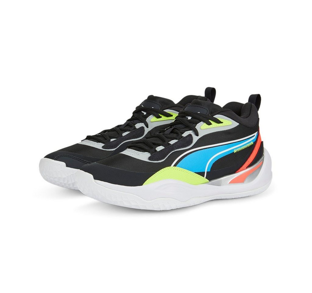 Puma Hallen-Indoorschuhe Playmaker Pro schwarz/bunt Herren Badmintonschuh