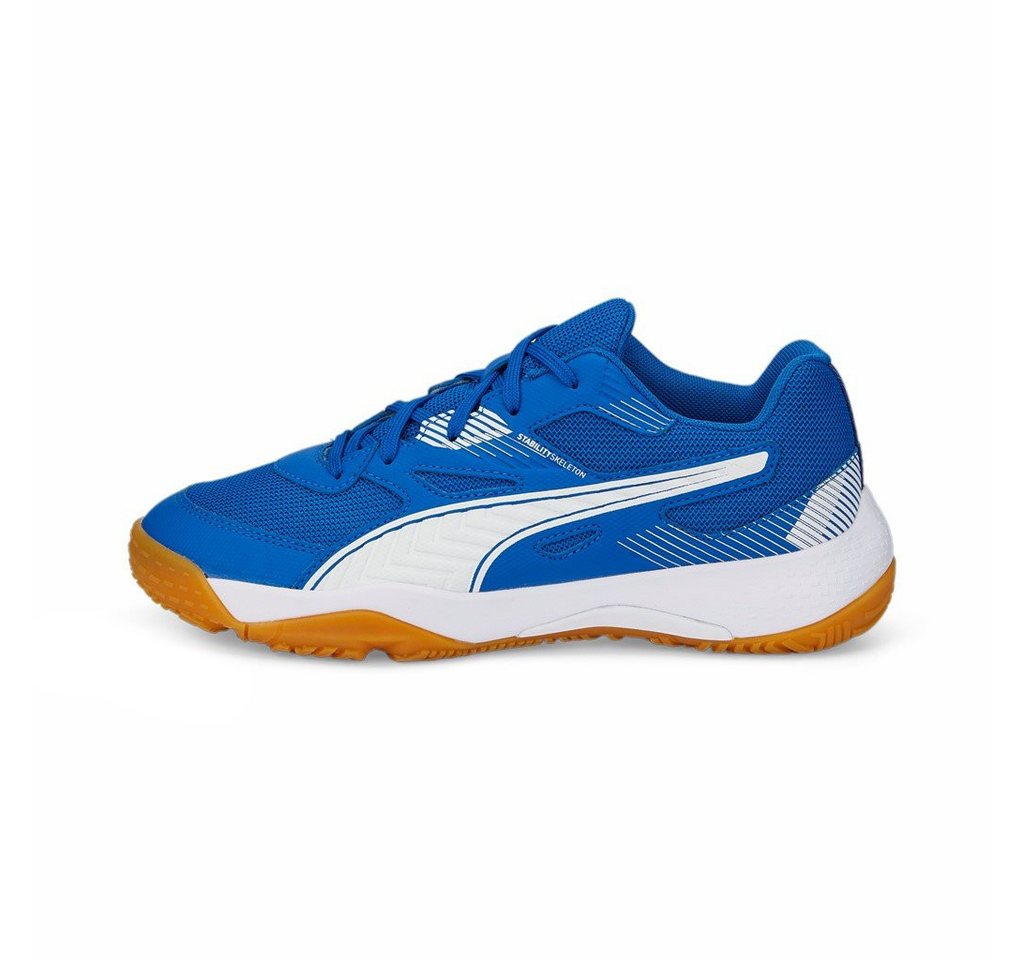 Puma Hallen-Indoorschuhe Solarflash II royalblau Kinder Badmintonschuh