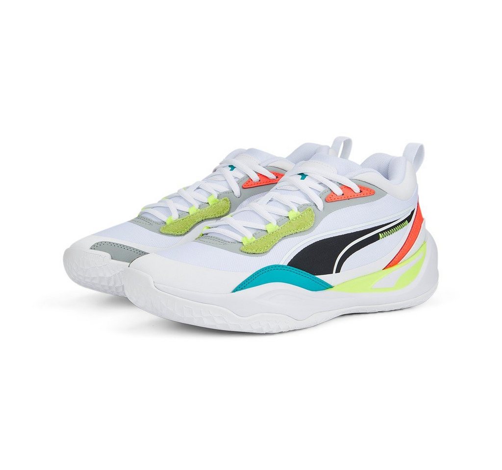 Puma Indoor-Hallenschuhe Playmaker Pro weiss/bunt Herren Badmintonschuh